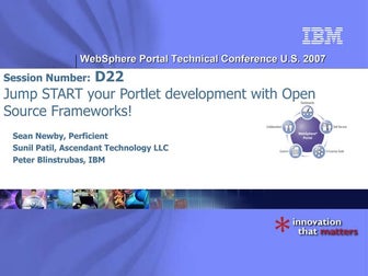 D22 portlet development with open source frameworks