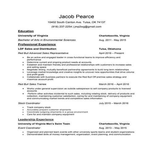 Resume Jacob Johnson | DOCX
