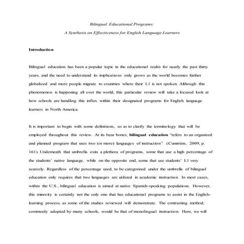 LING 5326- Synthesis Paper