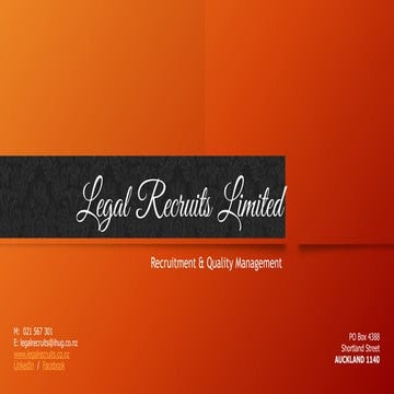 Legal Recruits Limited 