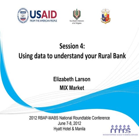 Using data to understand your Rural Bank