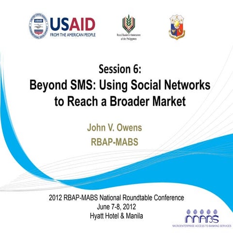 Beyond SMS: Using Social Networks to Reach a Broader Market