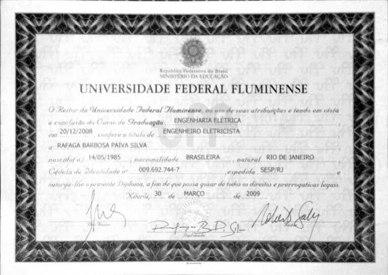 Diploma Engenharia El trica Uff