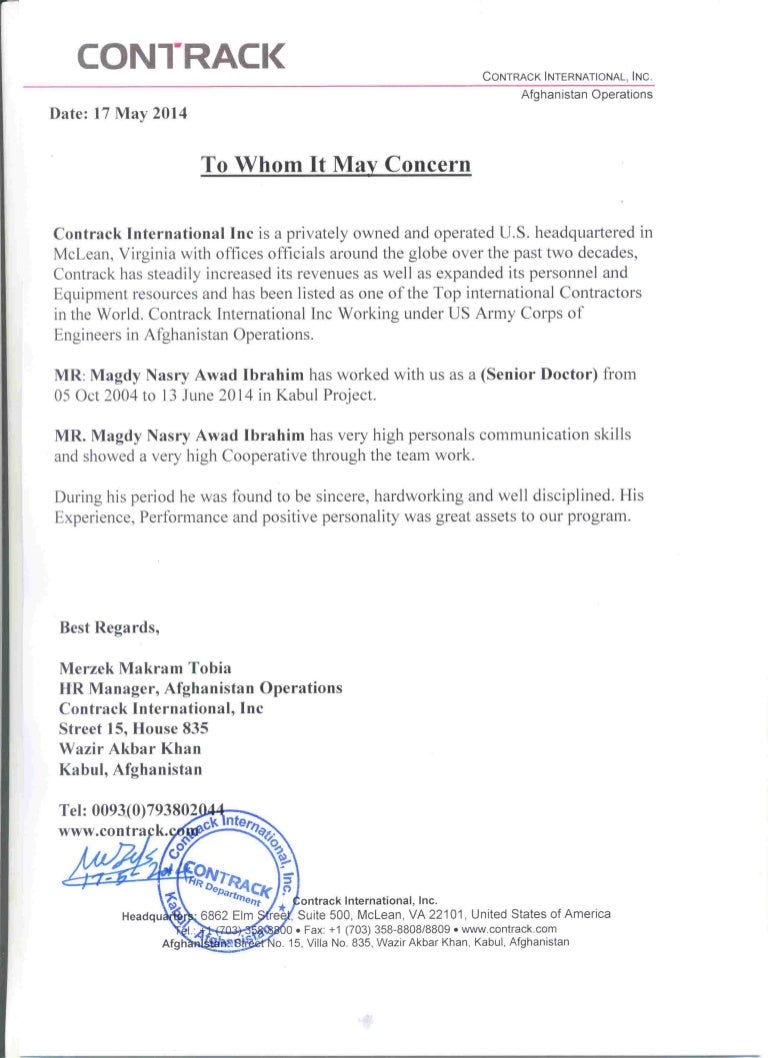 bahrain agreement template employment Certificate Period Contrack Of Experience Total of
