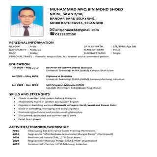 Afiq Resume