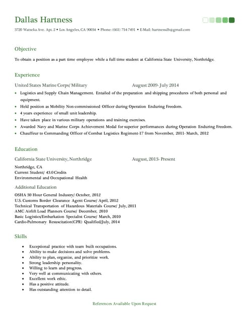 Dallas Hartness presentations