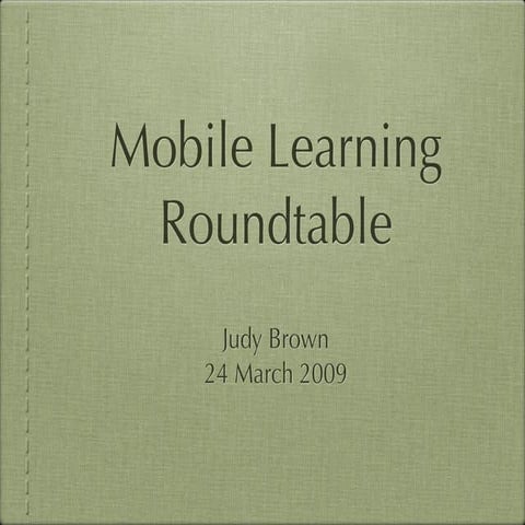 Mobile Learning for Educators