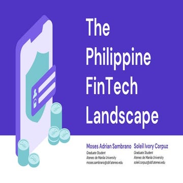 The Philippine FinTech Landscape