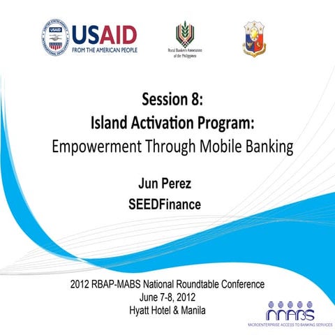 The SMART Islands Activation Program Empowerment through Mobile Banking