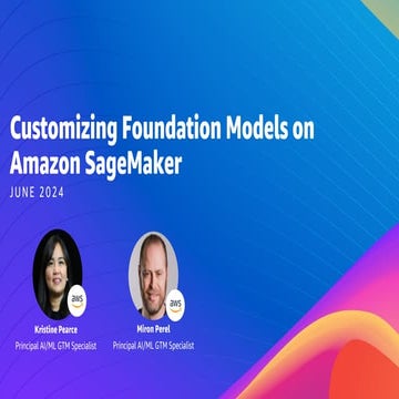 [D2T2S04] SageMaker를 활용한 Generative AI Foundation Model Training and Tuning