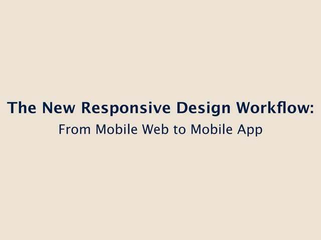 From mobile browser to mobile app