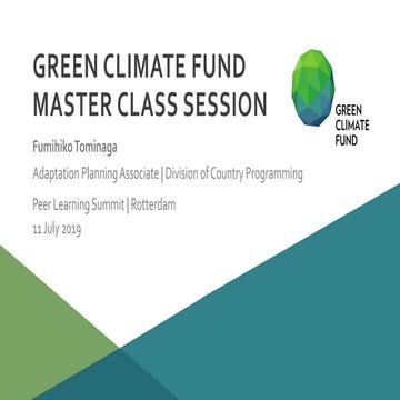 GREEN CLIMATE FUND MASTER CLASS SESSION 