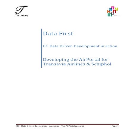 D3   data driven development in practice - the AirPortal for Schiphol and Tra...