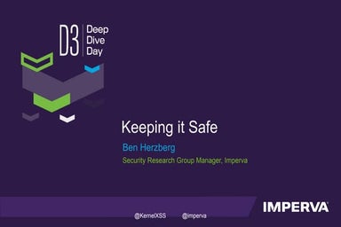 D3TLV17-  Keeping it Safe