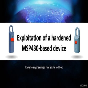 NSC #2 - D3 01 - Thomas Braden - Exploitation of hardened MSP430-based device