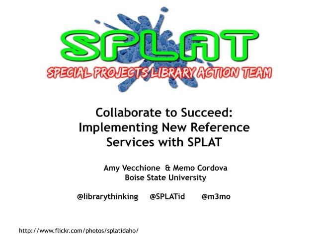 SPLAT: Sharing Innovation and Ideas