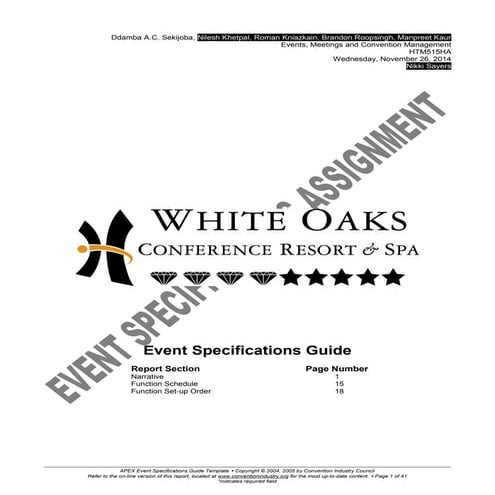 Event Specifications Guide Project - HTM415HA (PUBLIC FILE) | DOC