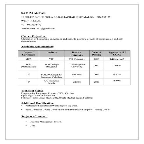 Prashant Goyal Resume | DOC