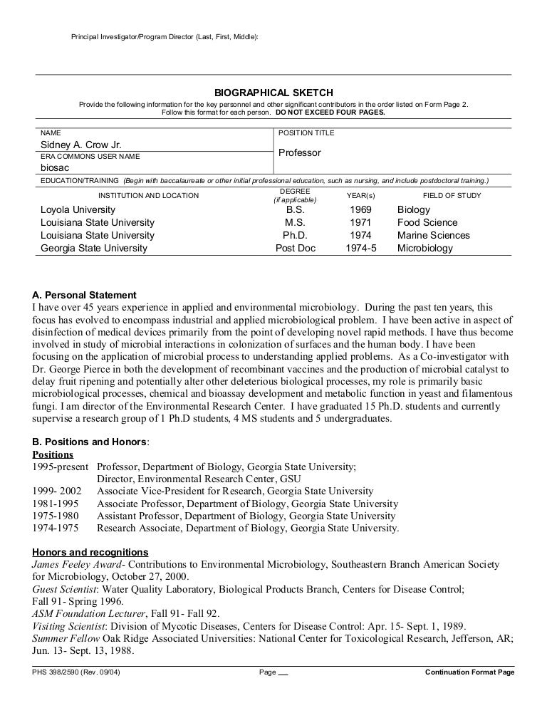 dr sid crow cv asm paper format