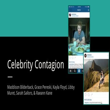 Celebrity Contagion
