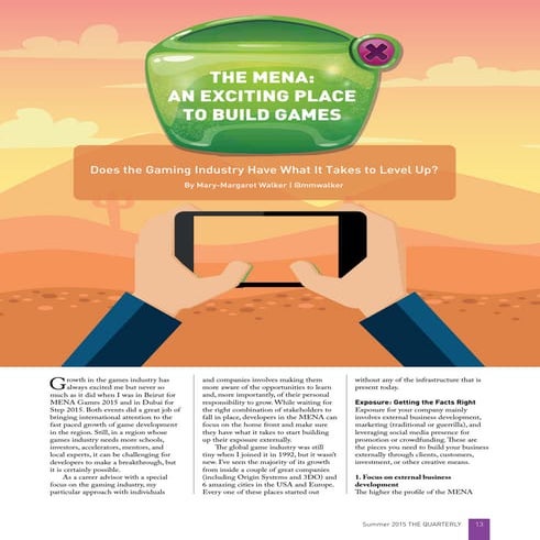 The Mena - Ecosystem Article - An Exciting Place to Build Games