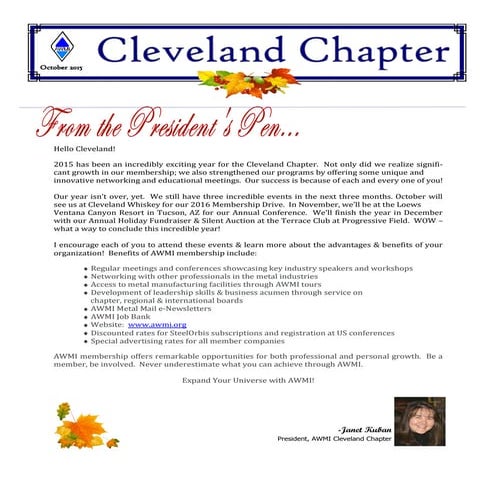 AWMI Oct 2015 Newsletter