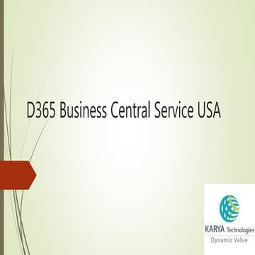 D365 finance and operations