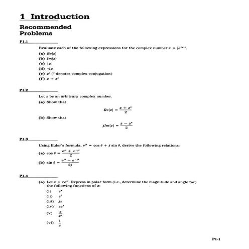 Introduction problems