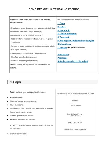 Como fazer um trabalho em word