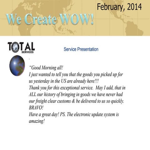 Service Presentation A