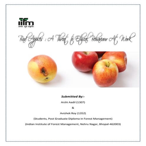 bad apples _ an article