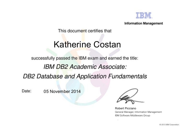 IBM Certificate