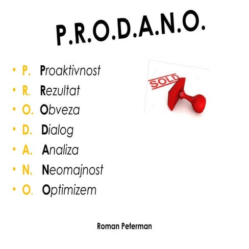 P.R.O.D.A.N.O. | PPT