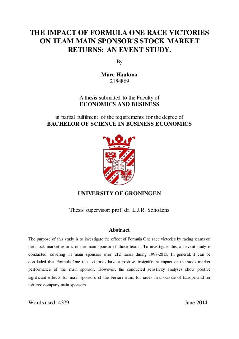 economics degree thesis