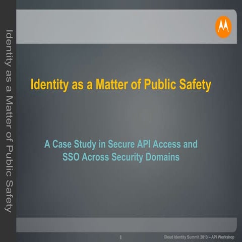 Identity as a Matter of Public Safety