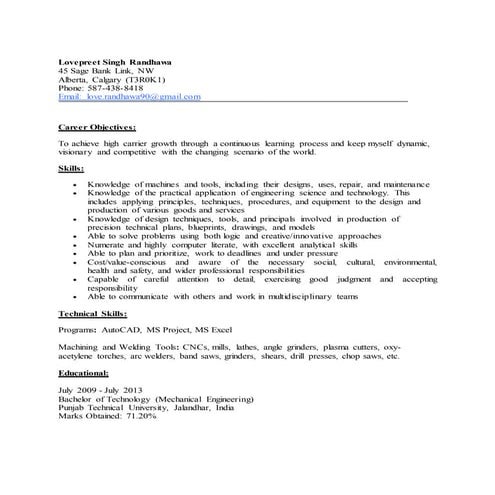 Lovepreet_Resume_Mechanical