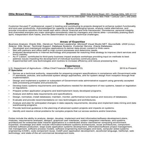 2014 - IT Specialist