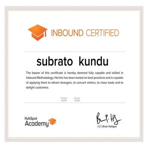 Inbound Certified