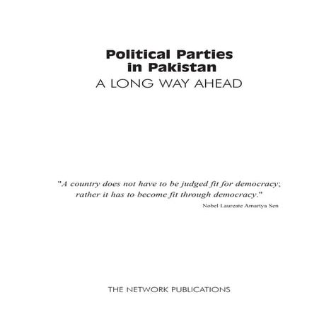 Political Parties in Pakistan; A Long Way Ahead
