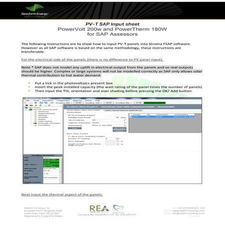 8. Inputting PV-T into SAP