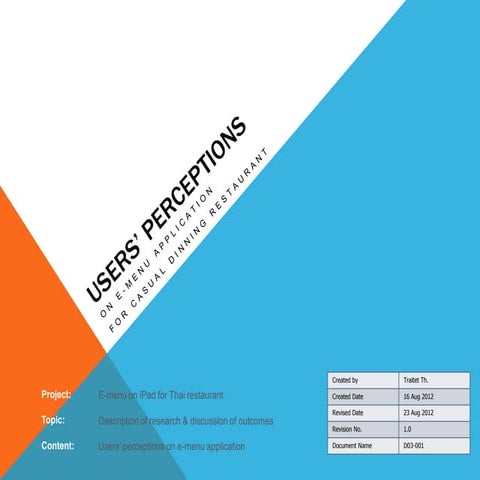 D3 users perceptions_emenu