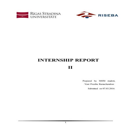 2 nd Internship Report final