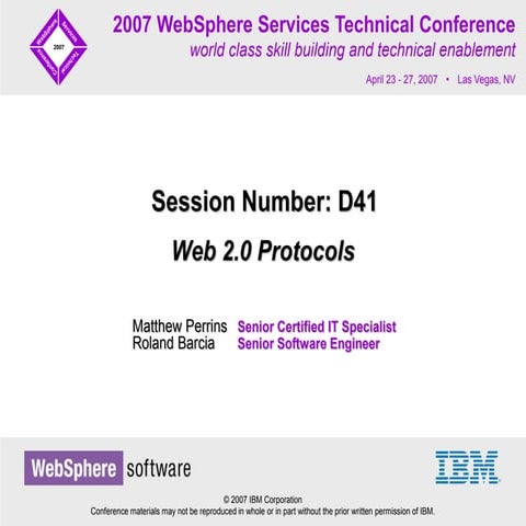 D41 - Web 2.0 Protocols.ppt