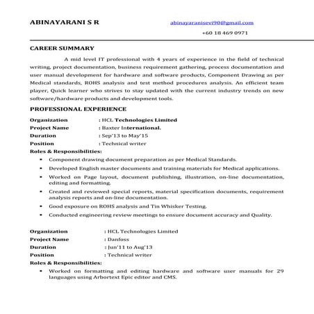Resume_Abinaya_Techinal writer