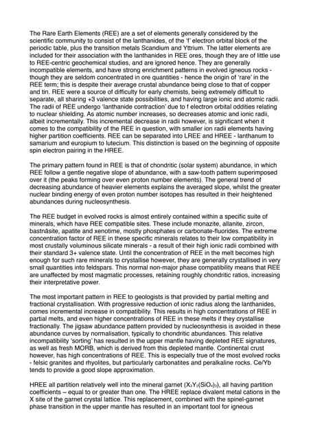 Rare earth elements and their properties and their applications in ...