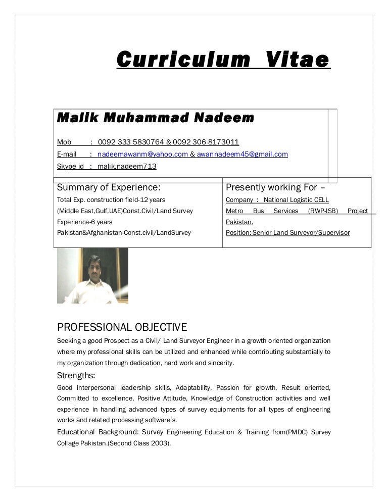 land surveyor resumes