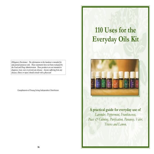 110 Uses for Everyday Oils | PPT