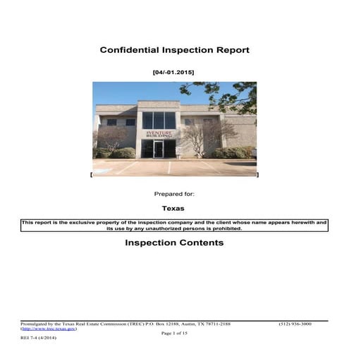Inspection agreement | PDF