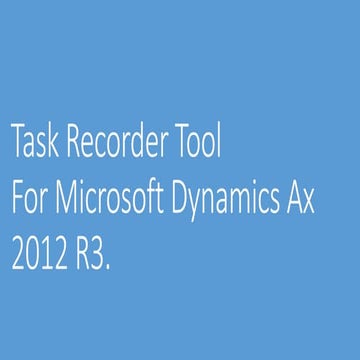 Task Recorder Control