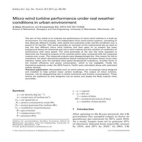 Micro Wind Turbine paper